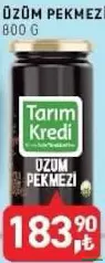 TARIM KREDİ ÜZÜM PEKMEZİ 800 G fiyat ve kampanya bilgisi